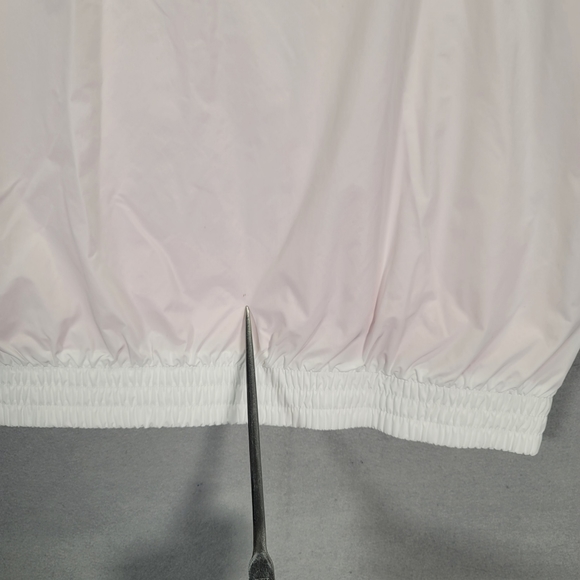 Nike Authentics Men’s  Warm-up Shirt Jacket Lined Snap Button White Size M - Picture 7 of 15